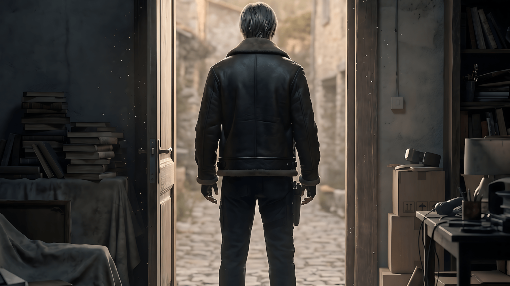 A man standing at a doorway choosing to walk away from a situation that no longer serves him. He knows when to stop helping people who disrespect you.