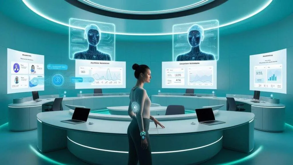 Future of productivity—AI, automation, and emerging tech improving work efficiency.